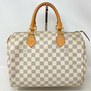 Vintage Louis Vuitton Speedy 30 Damier Azur